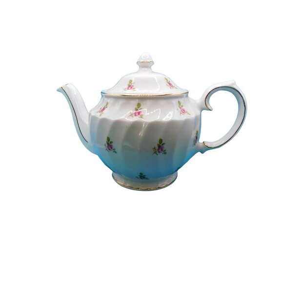 Windsor England teapot 4381 pink roses and gold accents Nice never used - Picture 1 of 8